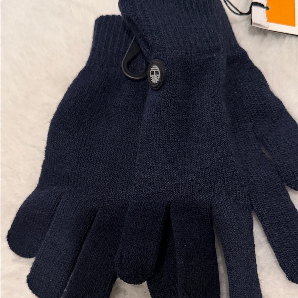 Timberland Navy Knit Touchscreen Gloves